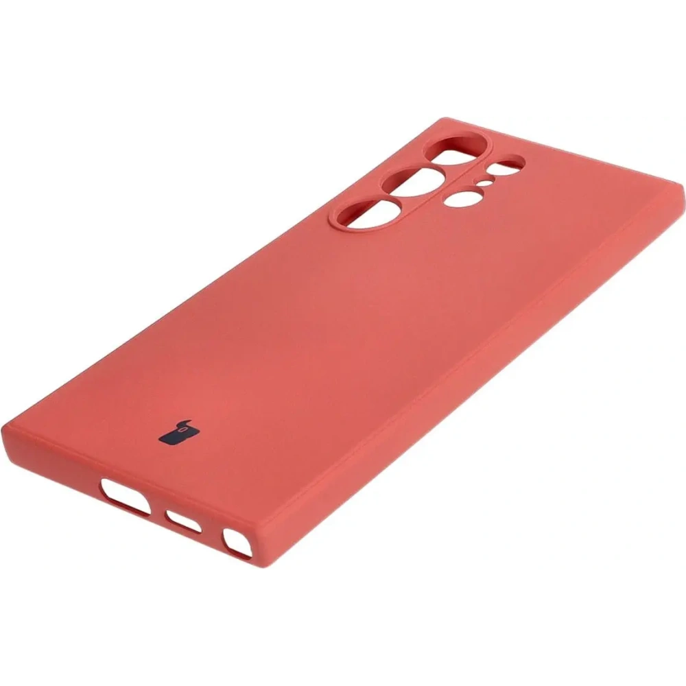 Etui Bizon Case Silicone Sq do Samsung Galaxy S24 Ultra brudny róż