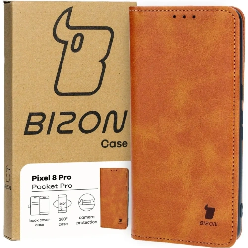 Kup Etui z klapką Bizon Case Pocket Pro do Google Pixel 8 Pro brązowe - BIZ4010 - {ean13} - Sklep Home Screen