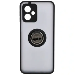 Kup Etui z uchwytem na palec Bizon Case Hybrid Ring do Motorola Moto G54 5G przydymione z czarną ramką - BIZ4011 - {ean13} - Sklep Home Screen