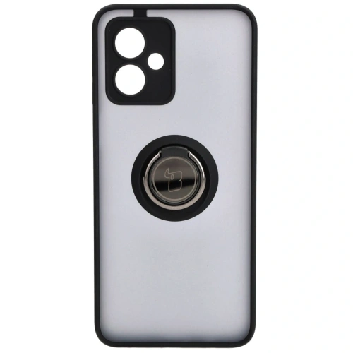 Kup Etui z uchwytem na palec Bizon Case Hybrid Ring do Motorola Moto G54 5G przydymione z czarną ramką - BIZ4011 - {ean13} - Sklep Home Screen