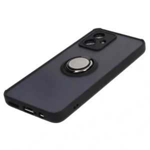 Kup Etui z uchwytem na palec Bizon Case Hybrid Ring do Motorola Moto G54 5G przydymione z czarną ramką - BIZ4011 - {ean13} - Sklep Home Screen