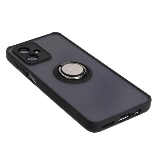 Kup Etui z uchwytem na palec Bizon Case Hybrid Ring do Motorola Moto G54 5G przydymione z czarną ramką - BIZ4011 - {ean13} - Sklep Home Screen