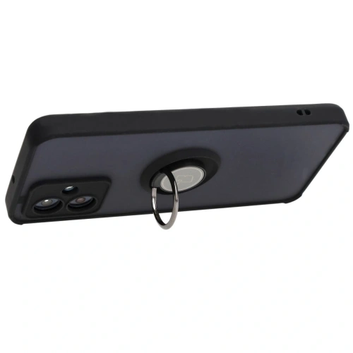 Kup Etui z uchwytem na palec Bizon Case Hybrid Ring do Motorola Moto G54 5G przydymione z czarną ramką - BIZ4011 - {ean13} - Sklep Home Screen