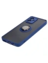 Kup Etui z uchwytem na palec Bizon Case Hybrid Ring do Motorola Moto G54 5G przydymione z granatową ramką - BIZ4012 - {ean13} - Sklep Home Screen