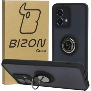 Buy Bizon Case Hybrid Ring Motorola Moto G84 5G smoky with a black frame - BIZ4014 - {ean13} - Home Screen Store Europe