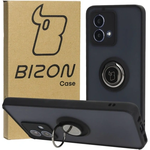 Buy Bizon Case Hybrid Ring Motorola Moto G84 5G smoky with a black frame - BIZ4014 - {ean13} - Home Screen Store Europe