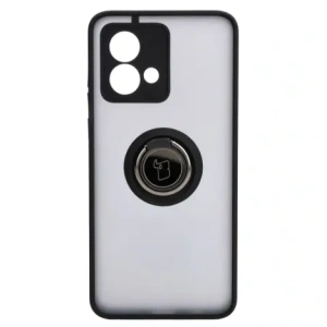 Buy Bizon Case Hybrid Ring Motorola Moto G84 5G smoky with a black frame - BIZ4014 - {ean13} - Home Screen Store Europe