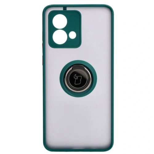 Kup Bizon Case Hybrid Ring Motorola Moto G84 5G fumuriu cu un cadru verde închis - BIZ4015 - {ean13} - Sklep Home Screen