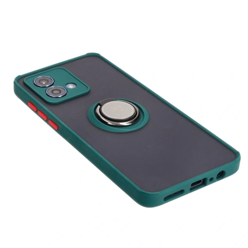 Kup Bizon Case Hybrid Ring Motorola Moto G84 5G fumuriu cu un cadru verde închis - BIZ4015 - {ean13} - Sklep Home Screen