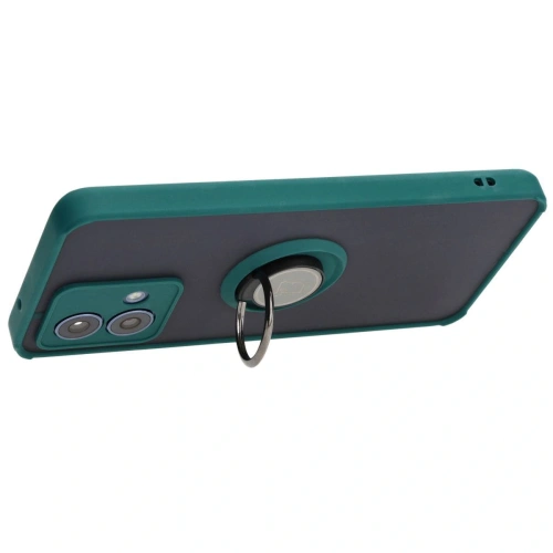 Kup Bizon Case Hybrid Ring Motorola Moto G84 5G fumuriu cu un cadru verde închis - BIZ4015 - {ean13} - Sklep Home Screen