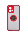 Kup Etui s úchopem na prst Bizon Case Hybrid Ring pro Motorola Moto G84 5G kouřové s červeným rámem - BIZ4016 - {ean13} - Sklep Home Screen