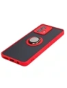 Kup Etui s úchopem na prst Bizon Case Hybrid Ring pro Motorola Moto G84 5G kouřové s červeným rámem - BIZ4016 - {ean13} - Sklep Home Screen