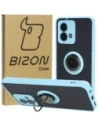 Kup Etui z uchwytem na palec Bizon Case Hybrid Ring do Motorola Moto G84 5G kouřové s jasně modrým rámem - BIZ4017 - {ean13} - Sklep Home Screen