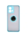 Kup Etui z uchwytem na palec Bizon Case Hybrid Ring do Motorola Moto G84 5G kouřové s jasně modrým rámem - BIZ4017 - {ean13} - Sklep Home Screen