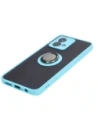 Kup Etui z uchwytem na palec Bizon Case Hybrid Ring do Motorola Moto G84 5G kouřové s jasně modrým rámem - BIZ4017 - {ean13} - Sklep Home Screen