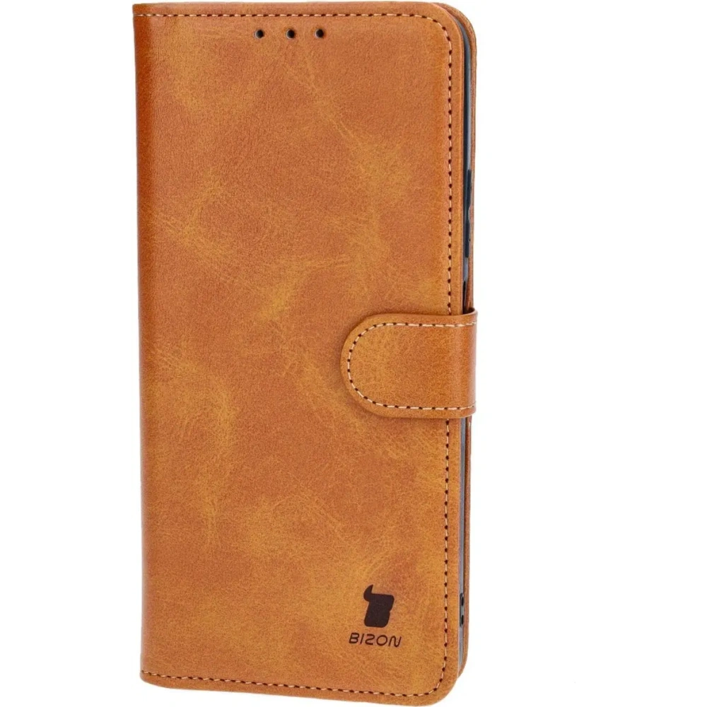 Etui z klapką Bizon Case Pocket do Oppo A38 4G brązowe