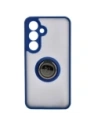 Kup Bizon Case Hybrid Ring Samsung Galaxy S24 smoky cu un cadru albastru închis - BIZ4020 - {ean13} - Sklep Home Screen