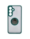 Buy Bizon Case Hybrid Ring Samsung Galaxy S24 smoky with a dark green frame - BIZ4021 - {ean13} - Home Screen Store Europe