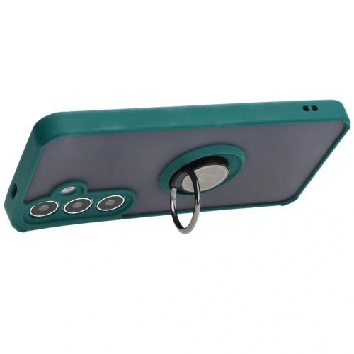 Buy Bizon Case Hybrid Ring Samsung Galaxy S24 smoky with a dark green frame - BIZ4021 - {ean13} - Home Screen Store Europe