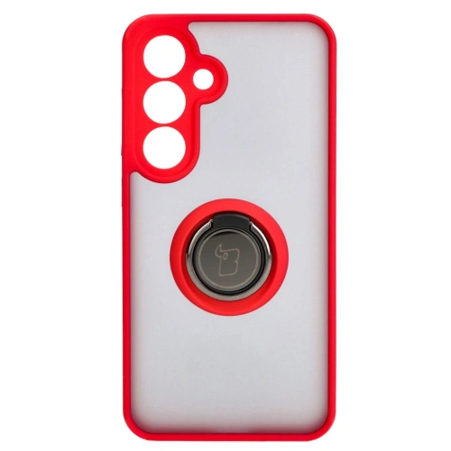Kup Bizon Case Hybrid Ring Samsung Galaxy S24 füstös piros kerettel - BIZ4022 - {ean13} - Sklep Home Screen