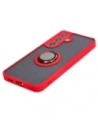 Buy Bizon Case Hybrid Ring Samsung Galaxy S24 smoky with a red frame - BIZ4022 - {ean13} - Home Screen Store Europe