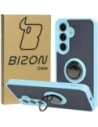 Kup Bizon Case Hybrid Ring Samsung Galaxy S24 fumuriu cu un cadru bleu deschis - BIZ4023 - {ean13} - Sklep Home Screen