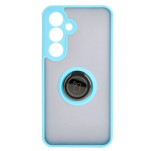 Kup Bizon Case Hybrid Ring Samsung Galaxy S24 fumuriu cu un cadru bleu deschis - BIZ4023 - {ean13} - Sklep Home Screen