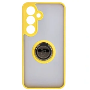 Kup Bizon Case Hybrid Ring Samsung Galaxy S24 füstös sárga kerettel - BIZ4024 - {ean13} - Sklep Home Screen