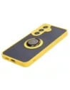 Buy Bizon Case Hybrid Ring Samsung Galaxy S24 smoky with a yellow frame - BIZ4024 - {ean13} - Home Screen Store Europe