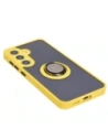 Buy Bizon Case Hybrid Ring Samsung Galaxy S24 smoky with a yellow frame - BIZ4024 - {ean13} - Home Screen Store Europe