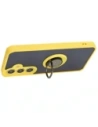 Buy Bizon Case Hybrid Ring Samsung Galaxy S24 smoky with a yellow frame - BIZ4024 - {ean13} - Home Screen Store Europe