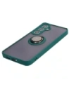 Kup Etui s úchytem na prst Bizon Case Hybrid Ring do Samsung Galaxy S24 Plus kouřové s tmavě zeleným rámem - BIZ4034 - {ean13} - Sklep Home Screen