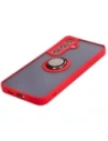 Kup Etui z uchwytem na palec Bizon Case Hybrid Ring do Samsung Galaxy S24 Plus przydymione z czerwoną ramką - BIZ4035 - {ean13} - Sklep Home Screen