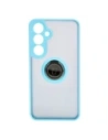 Kup Bizon Case Hybrid Ring Samsung Galaxy S24 Plus fumuriu cu un cadru bleu deschis - BIZ4036 - {ean13} - Sklep Home Screen