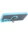 Kup Etui z uchwytem na palec Bizon Case Hybrid Ring do Samsung Galaxy S24 Plus przydymione z jasnoniebieską ramką - BIZ4036 - {ean13} - Sklep Home Screen