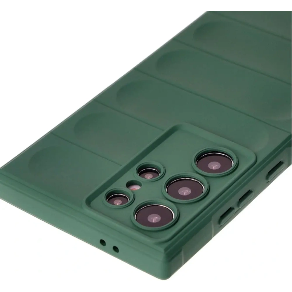 Pancerne etui Bizon Case Tur do Samsung Galaxy S24 Ultra ciemnozielone