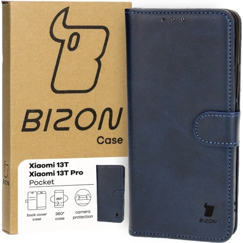 Kup Etui z klapką Bizon Case Pocket do Xiaomi 13T Pro / 13T granatowe - BIZ4049 - {ean13} - Sklep Home Screen