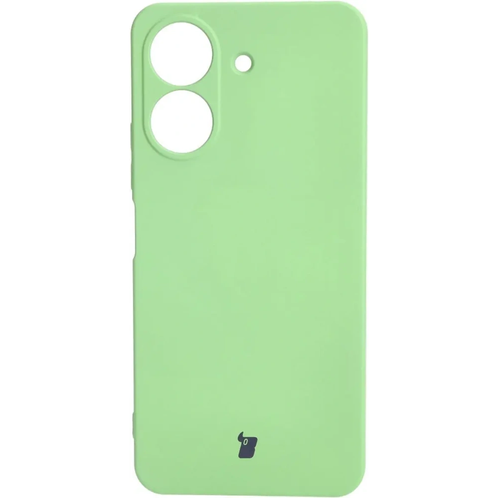 Etui Bizon Case Silicone do Redmi 13C / Poco C65 jasnozielone