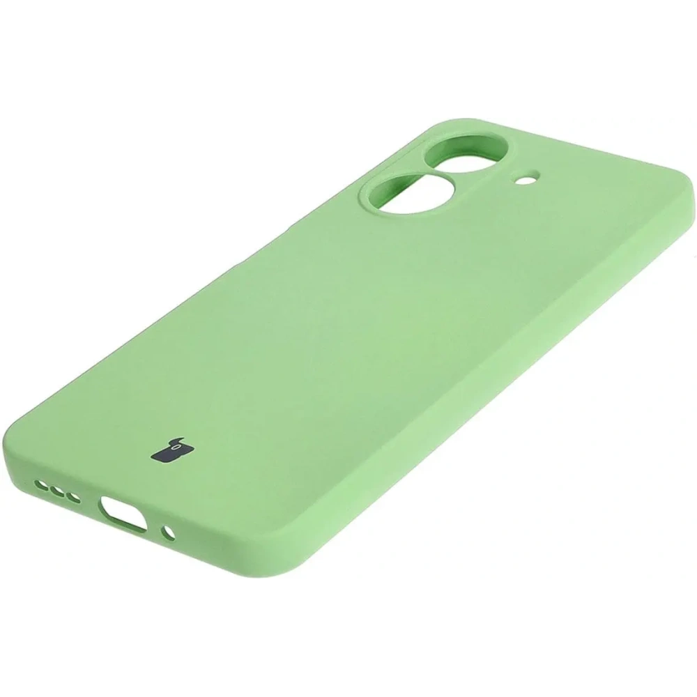 Etui Bizon Case Silicone do Redmi 13C / Poco C65 jasnozielone