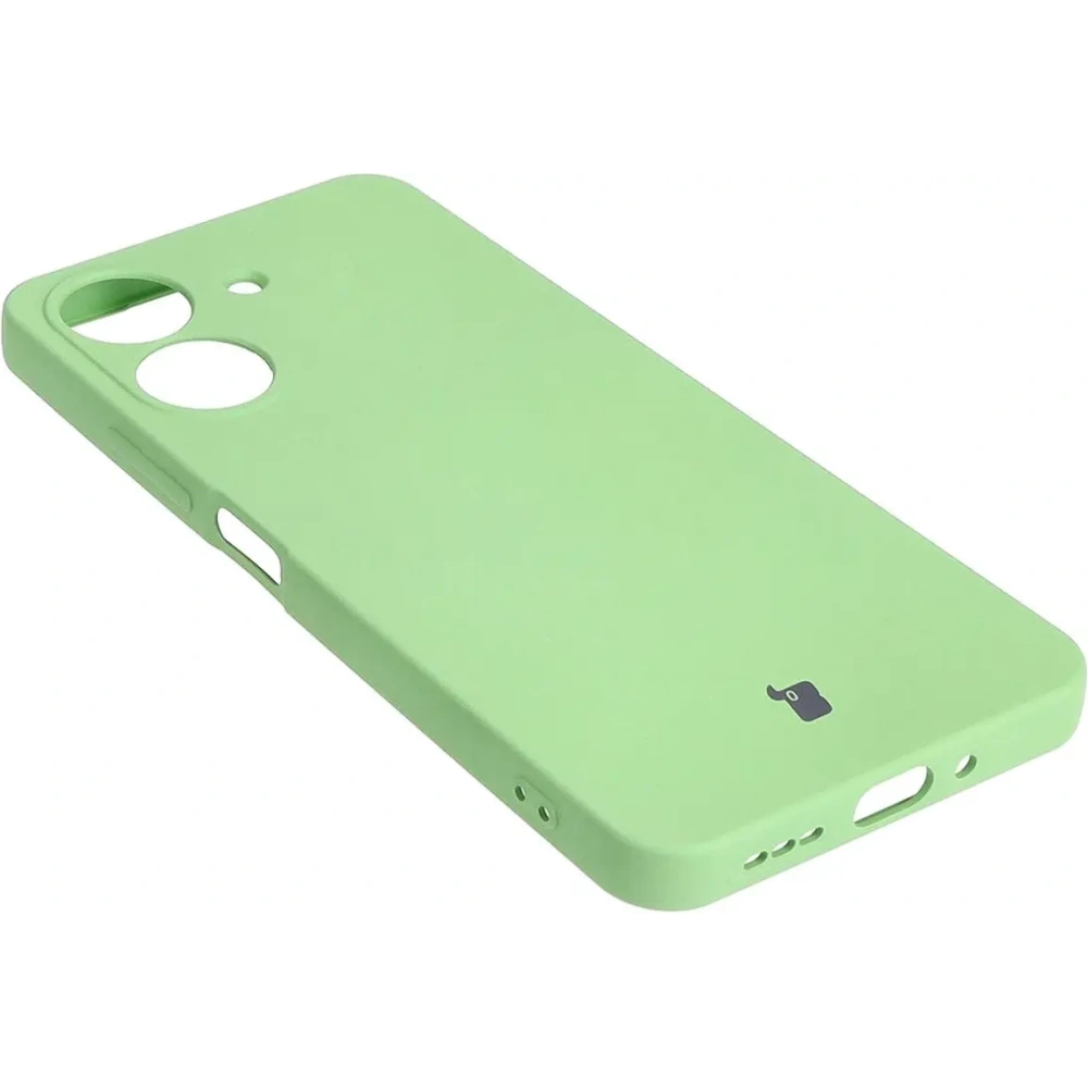 Etui Bizon Case Silicone do Redmi 13C / Poco C65 jasnozielone