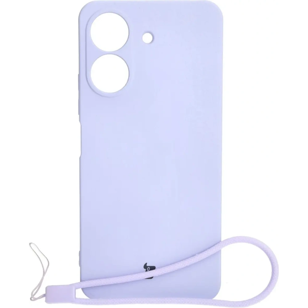 Etui Bizon Case Silicone do Redmi 13C / Poco C65 jasnofioletowe