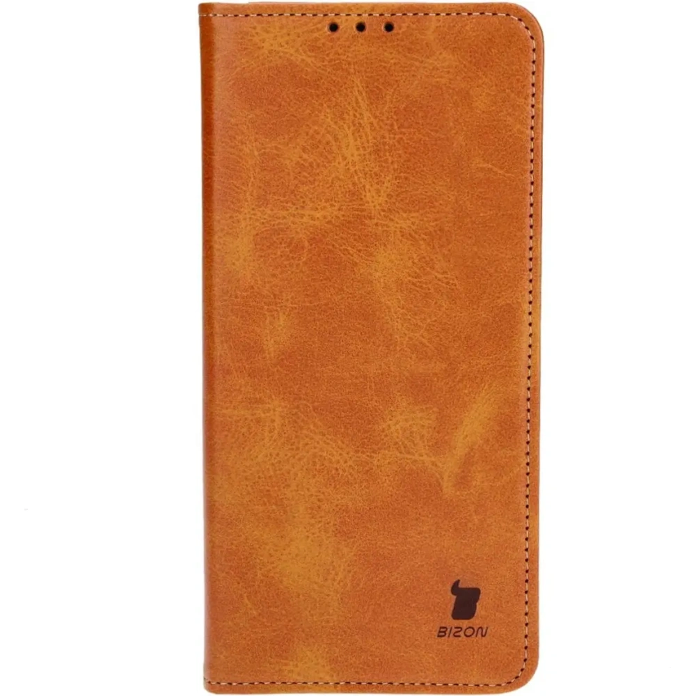 Etui z klapką Bizon Case Pocket Pro do Xiaomi Redmi 13C / Xiaomi Poco C65 brązowe