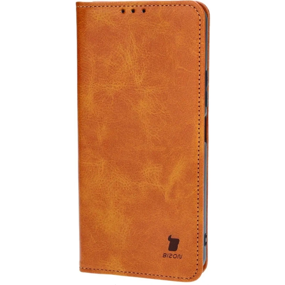 Etui z klapką Bizon Case Pocket Pro do Xiaomi Redmi 13C / Xiaomi Poco C65 brązowe