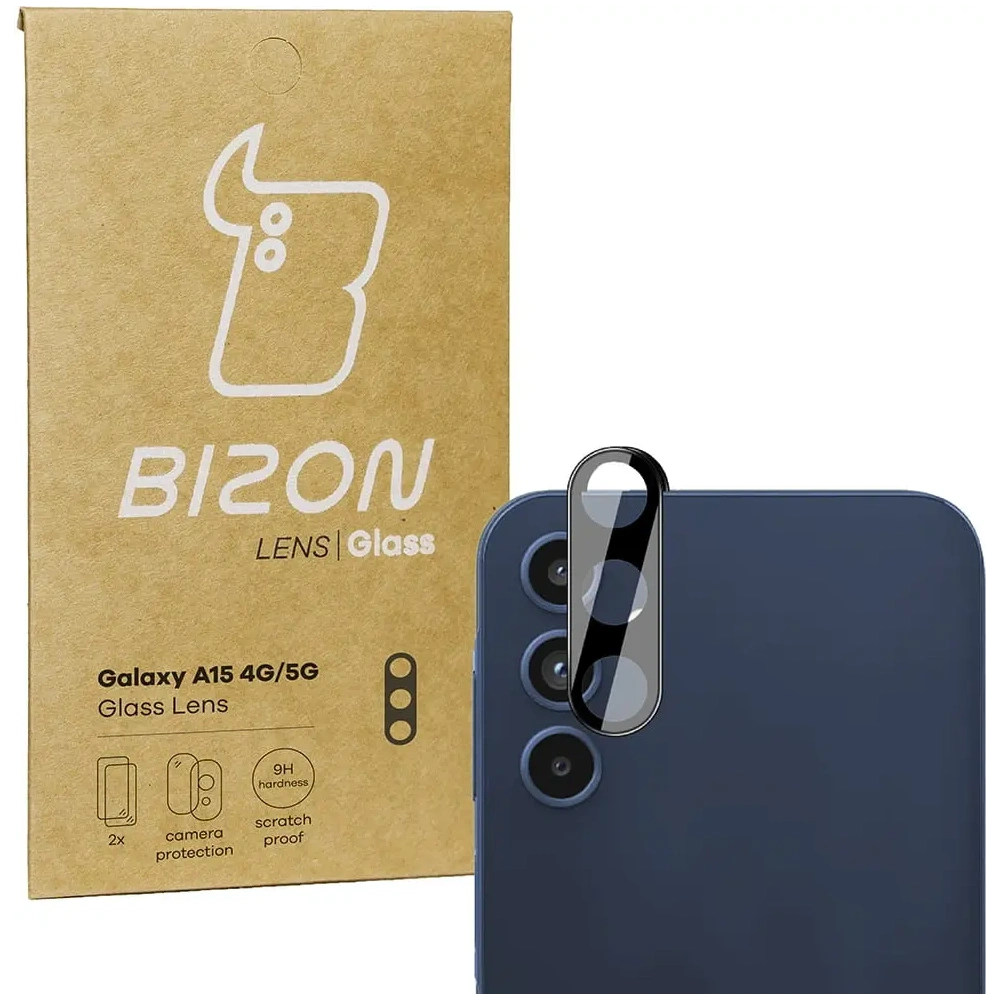 Szkło na aparat Bizon Glass Lens do Samsung Galaxy A15 4G/5G [2 PACK]