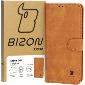 Buy Bizon Case Pocket Motorola Moto G14 brown - BIZ4077 - {ean13} - Home Screen Store Europe