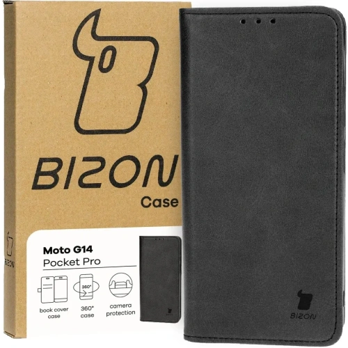 Kup Etui z klapką Bizon Case Pocket Pro do Motorola Moto G14 czarne - BIZ4079 - {ean13} - Sklep Home Screen