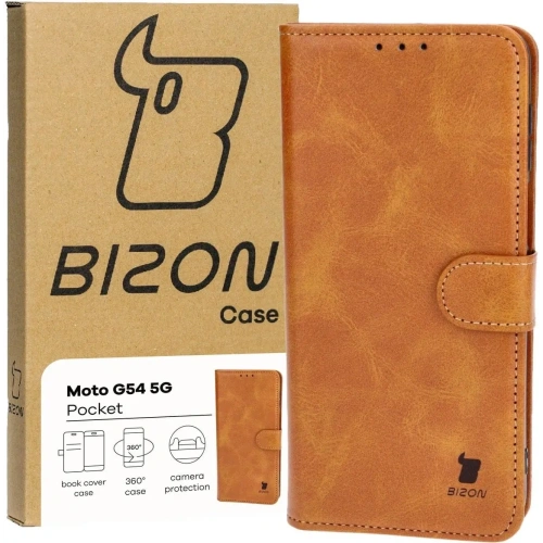 Buy Bizon Case Pocket Motorola Moto G54 5G brown - BIZ4083 - {ean13} - Home Screen Store Europe