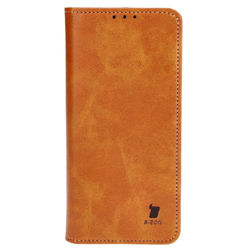 Etui z klapką Bizon Case Pocket Pro do Motorola Moto G54 5G brązowe