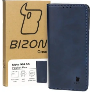 Kup Etui z klapką Bizon Case Pocket Pro do Motorola Moto G54 5G granatowe - BIZ4085 - {ean13} - Sklep Home Screen