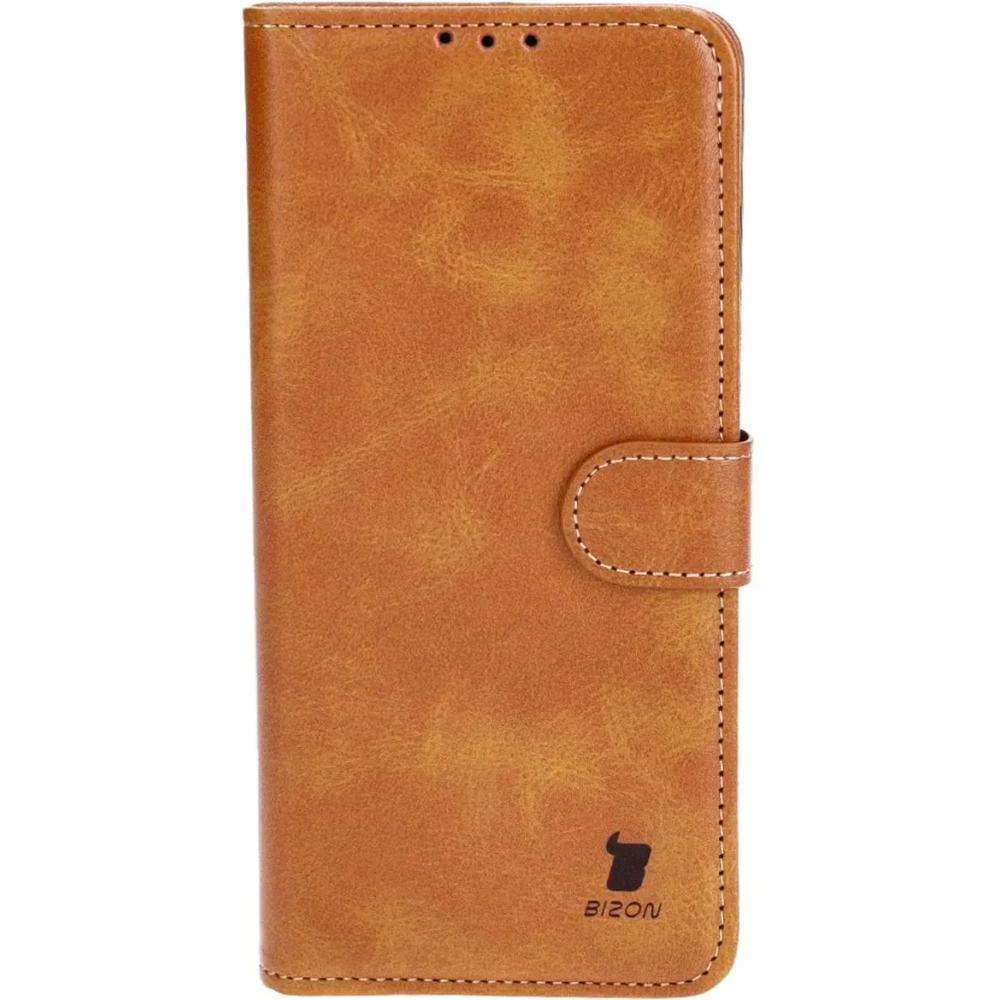 Etui z klapką Bizon Case Pocket do Motorola Moto G84 5G brązowe